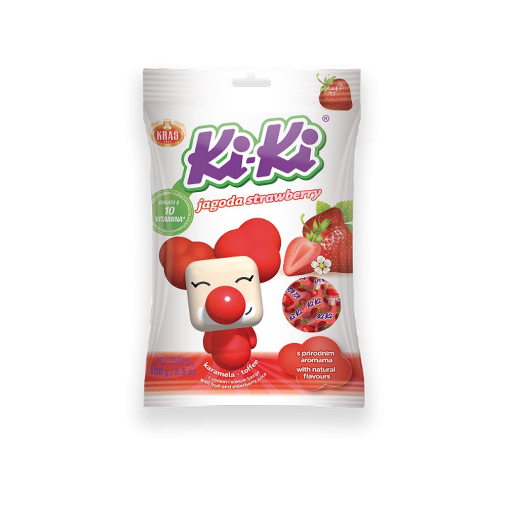 Kras Kiki Strawberry (Jagoda) Candy 100g