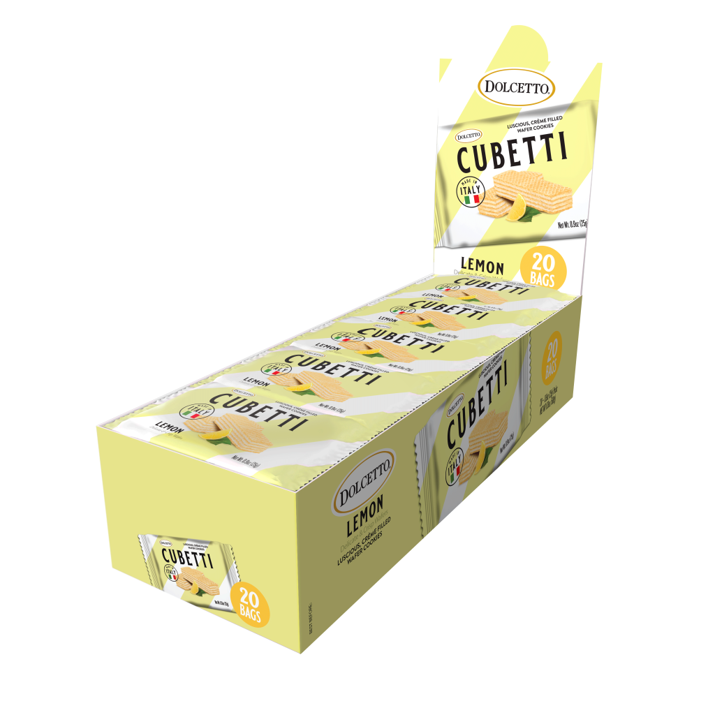 Wholesale Dolcetto Cubetti Lemon Wafers Bulk