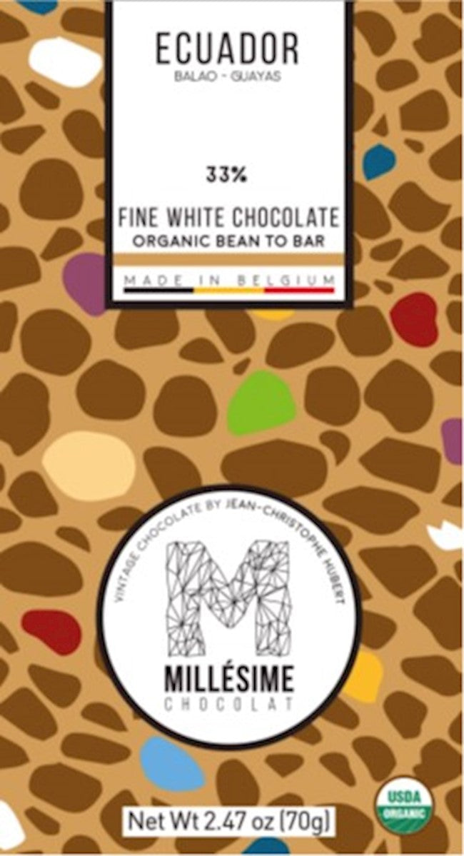 Millesime Ecuador White Chocolate Bar 2.47 Oz.