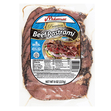 Wholesale Midamar Beef Pastrami Sliced 8oz- Bulk