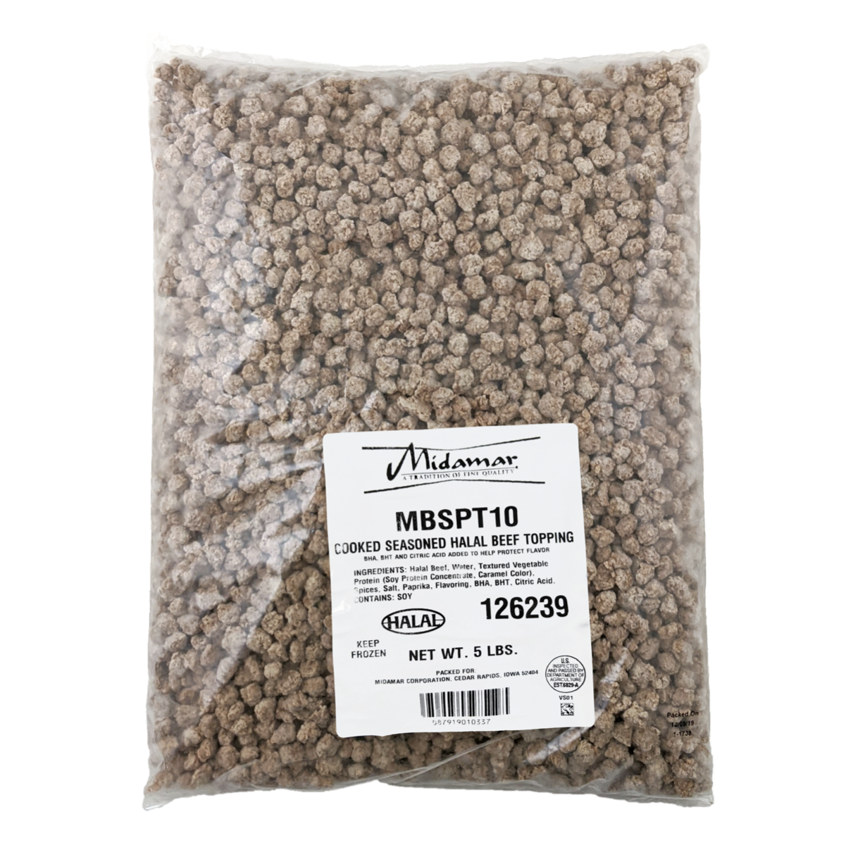 Wholesale Midamar Cook Seasoned Beef 5lb- Bulk