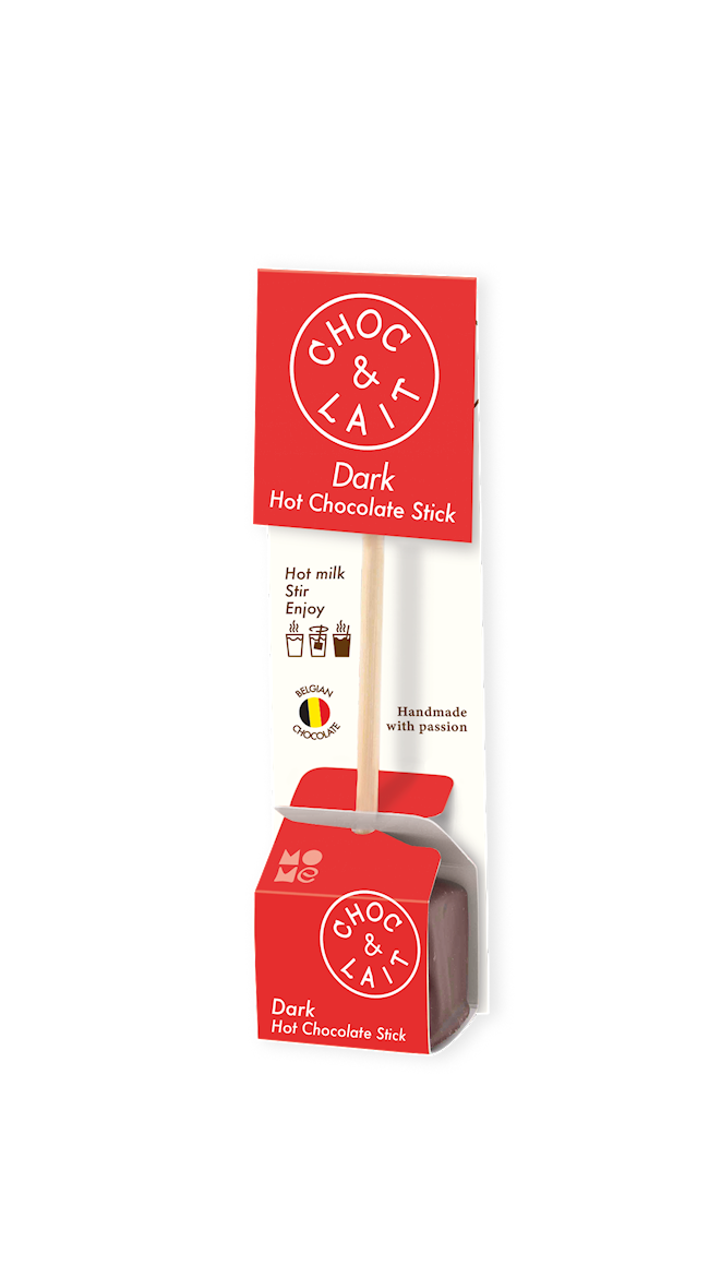 Wholesale Mome Hot Chocolate Stick, Dark Chocolate Stick In Cello Bag 1.15 Oz.- Bulk