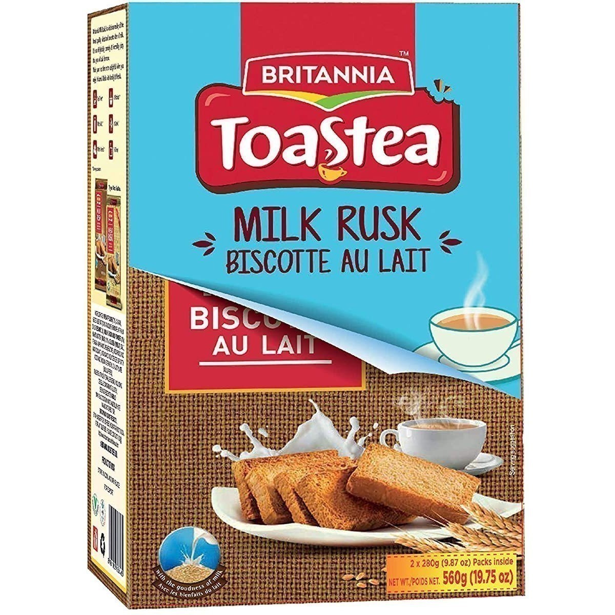 Wholesale Britannia Milk Rusk 19.75 oz-12 Ct Case Bulk