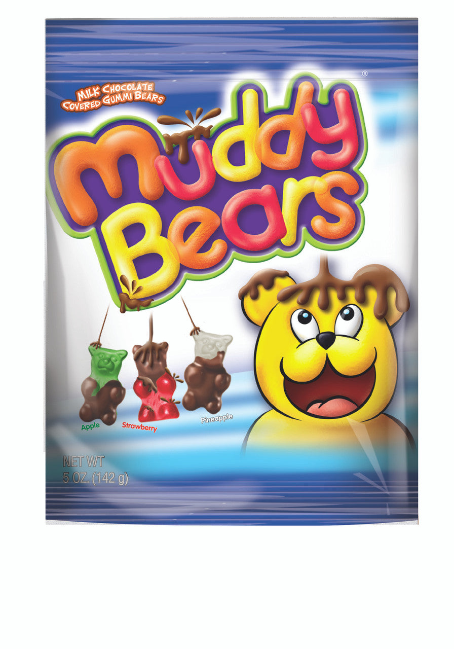 Taste of Nature Muddy Bears Chocolate Covered Gummi Bears 5 Oz Bag