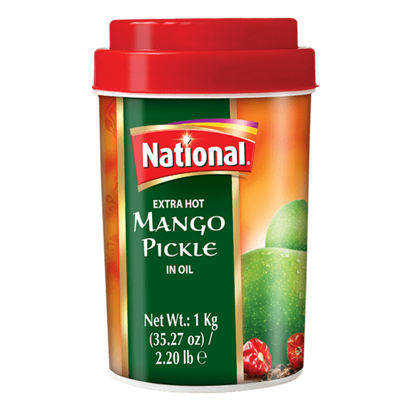 Wholesale National Extra Hot Mango Pickle 1kg-12 Ct Case Bulk