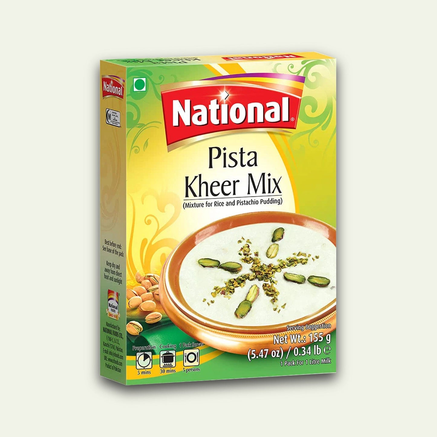 Wholesale National Pistachio Kheer Mix 155g- Bulk