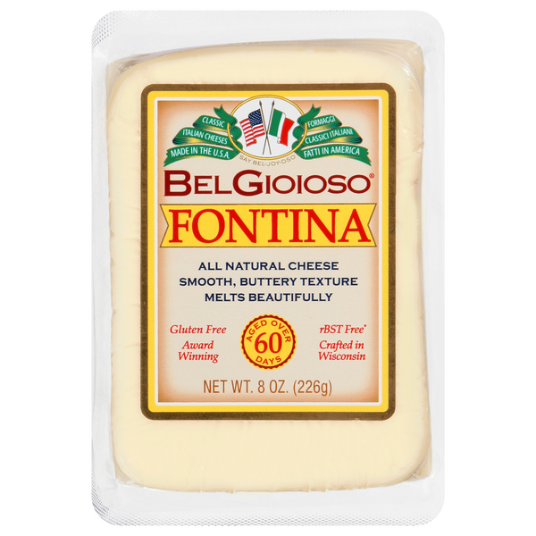 BelGioioso Fontina Cheese Chunk 8oz 12ct