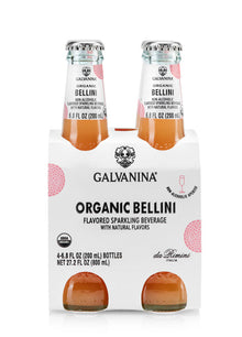 Wholesale Galvanina Organic Bellini Mocktail Beverages 6x4pk 27 oz- Bulk