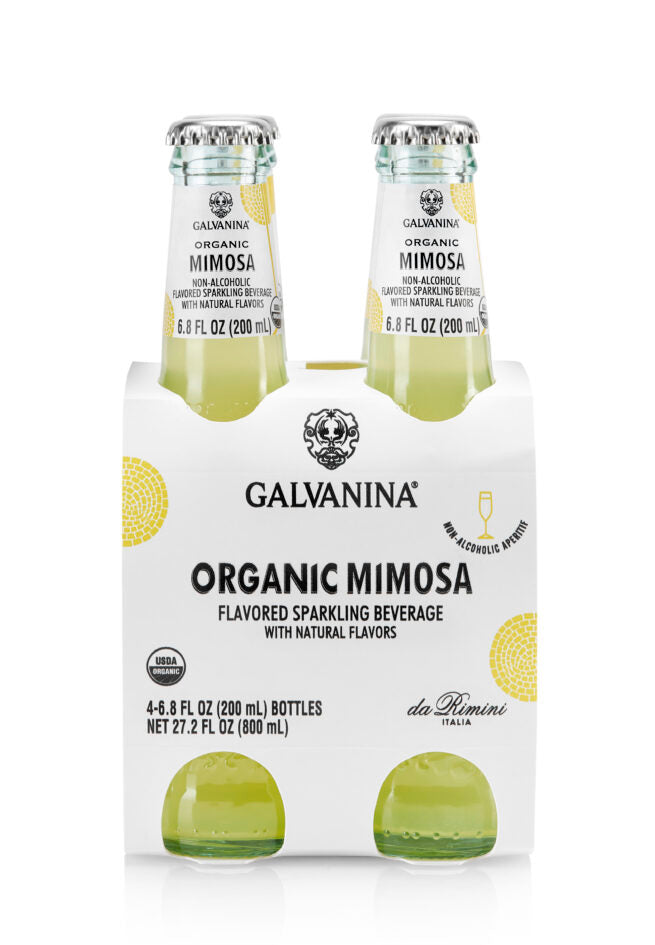 Wholesale Galvanina Organic Mimosa Mocktail Beverages 6X4PK 27 oz- Bulk