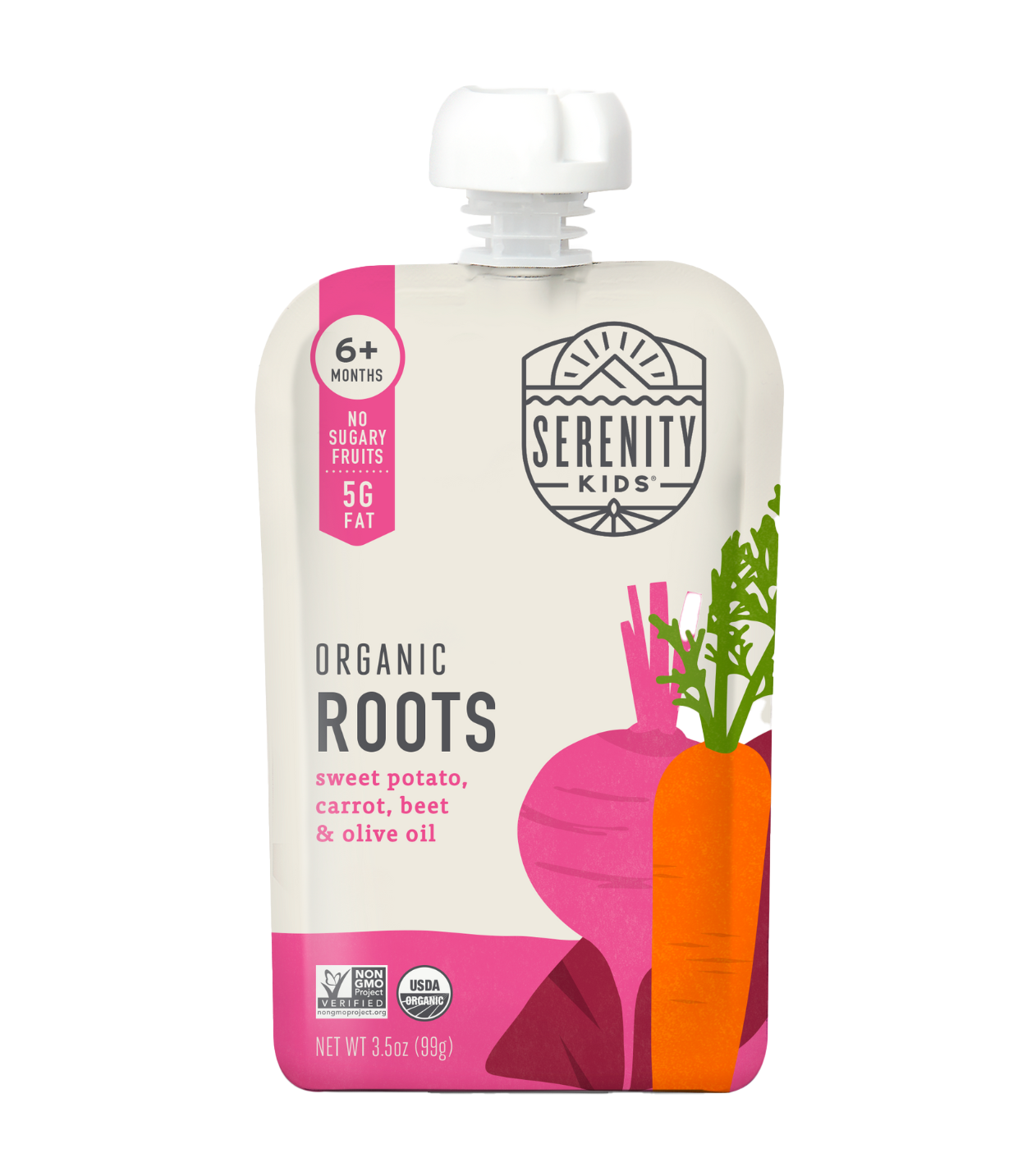 Wholesale Serenity Kids Organic Roots Sweet Potato, Carrot & Beets 3.5oz- Bulk