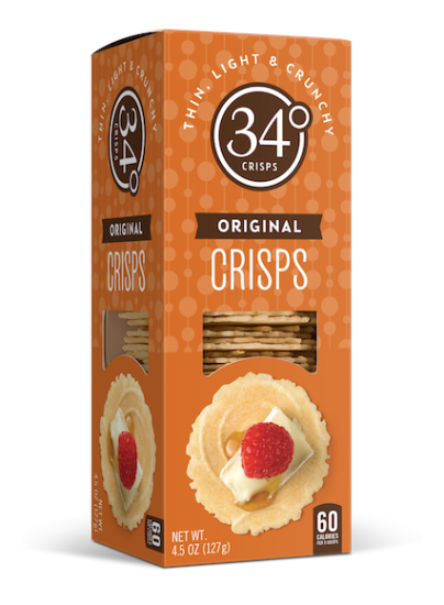 34 Degrees Original Crisps 4.5 Oz Box