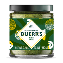 Wholesale Duerr's Mint Sauce, Jar 9.9oz (280g)- Bulk