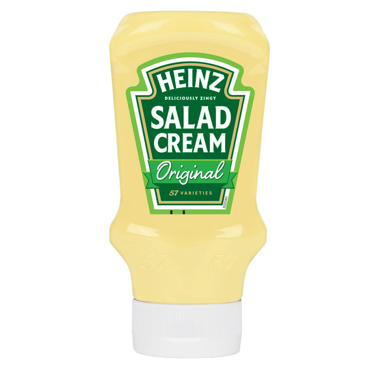 Wholesale Heinz Salad Cream, Top Down, Squeezy Bottle 14.9oz (425g)- Bulk