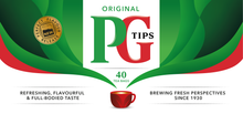 Wholesale PG Tips Teabags, 40ct 4.09oz (116g)- Bulk