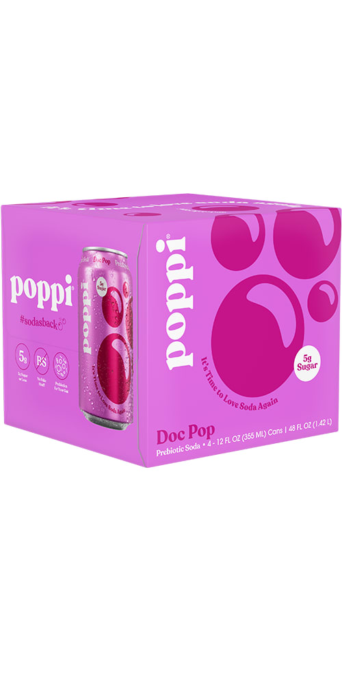 Poppi Soda 6/4Pk 12Oz Doc Pop