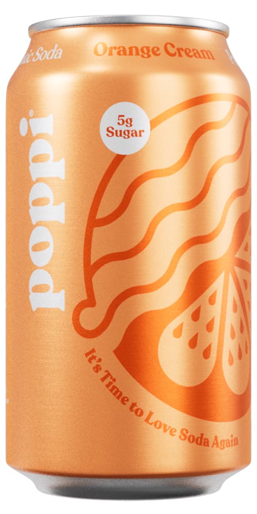 Wholesale Poppi Soda 12/12Oz Orange Creme- Bulk