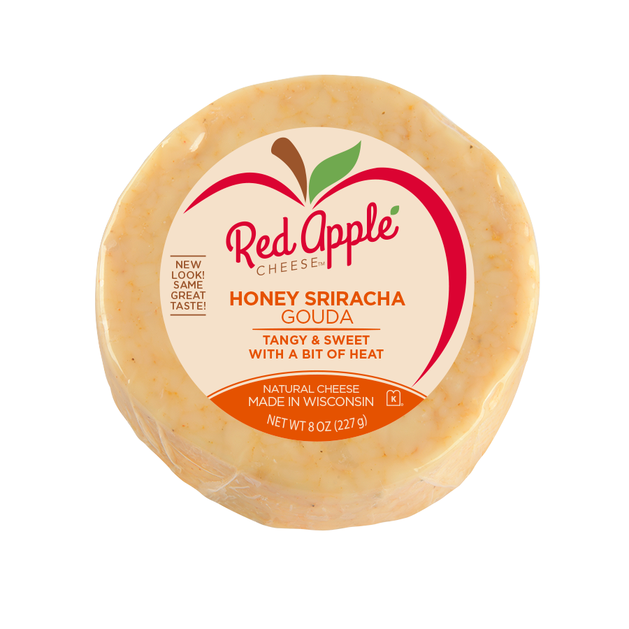 Red Apple Cheese Honey Sriracha Gouda 8oz 12ct