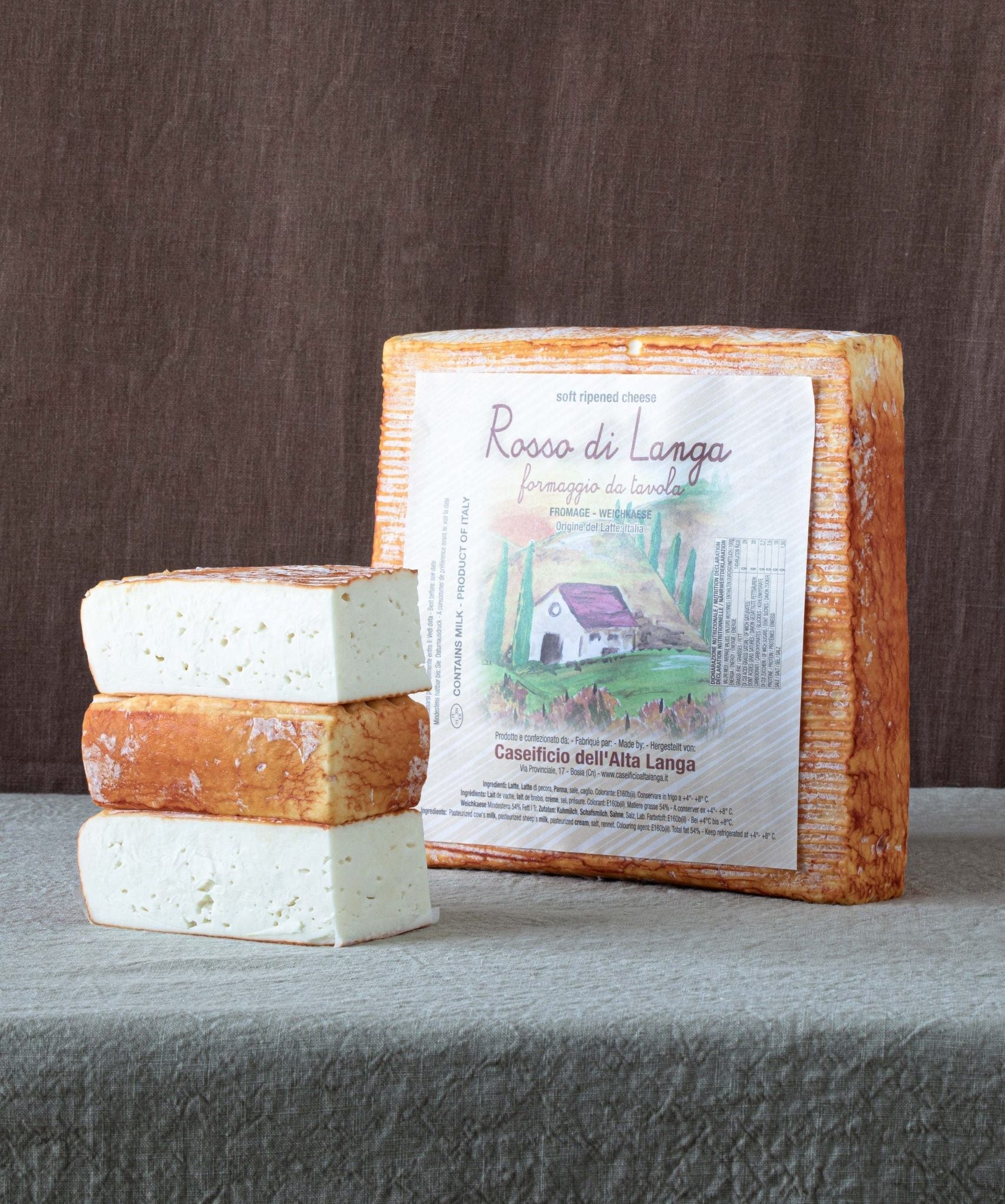 Wholesale Rosso Di Langa Grande Cheese 2.95 lb-1 Ct Case Bulk