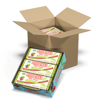 Wholesale Red Vines Made Simple Berry Licorice Twists, Trays 4 Oz- Bulk