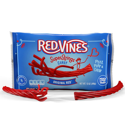 Wholesale Red Vines SuperStrings® Lay Down 12 oz Bag- Bulk