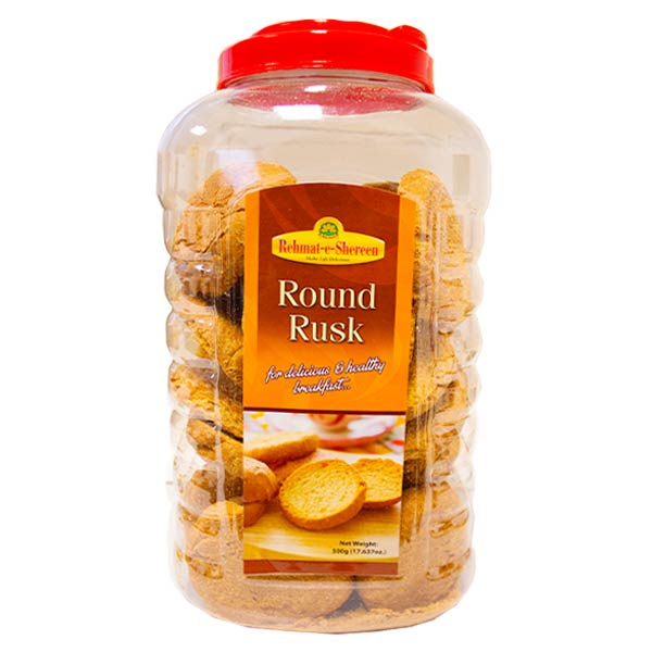 Wholesale Rehmant-E-Shereen Round Rusk 500g- Bulk