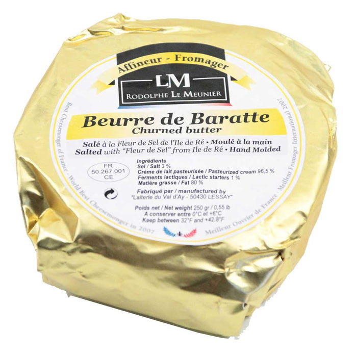Rodolphe le Meunier Butter Beurre de Baratte Sel Salted 250g 12ct