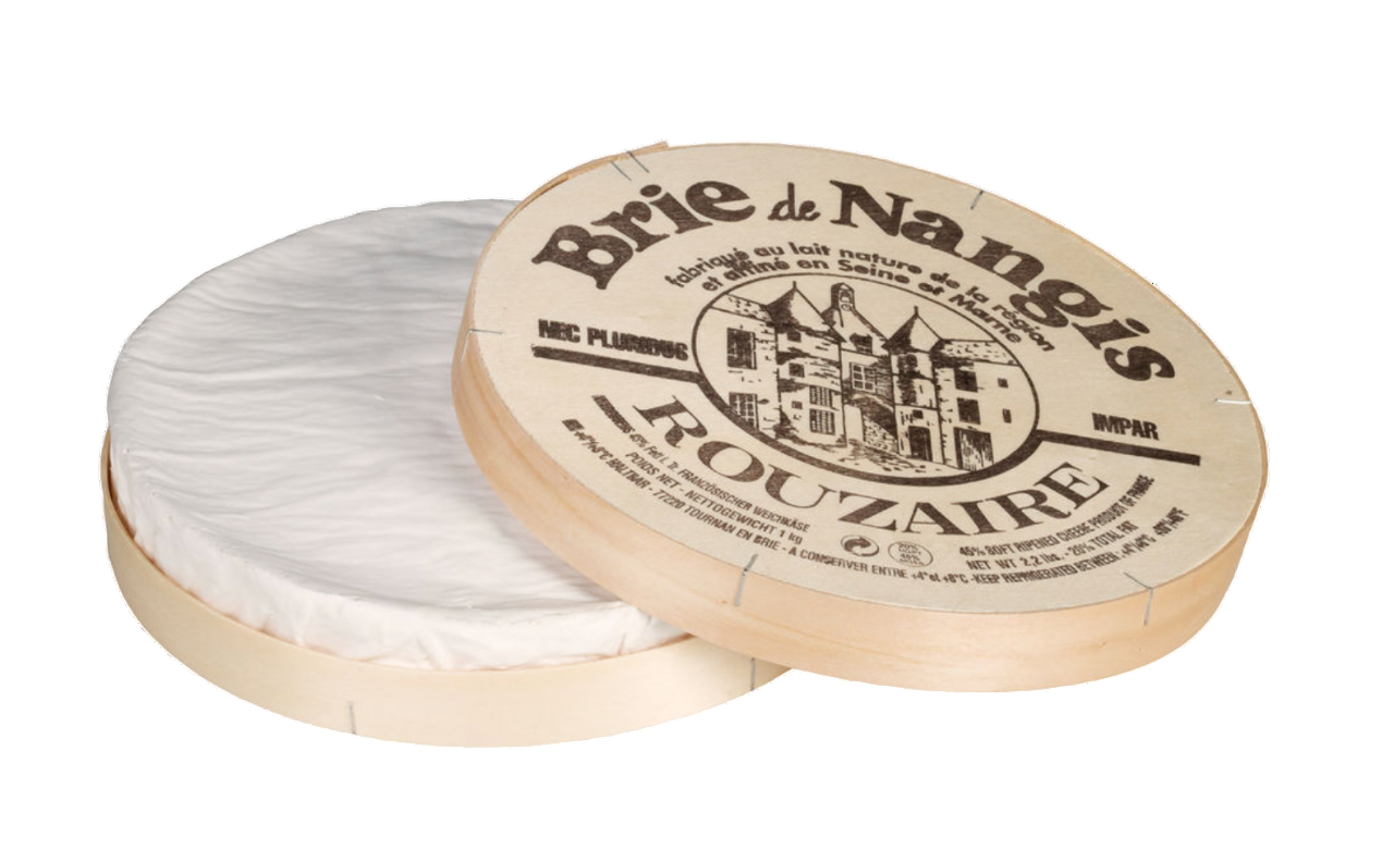 Wholesale Rouzaire Brie de Nangis Cheese Wheel 1 KG-2ct Case Bulk