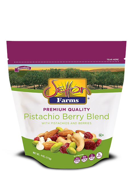 Wholesale Setton Farms Premium Pistachio Berry Blend Stand Up Zip Lock 4 Oz Bag- Bulk