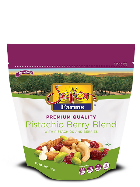 Setton Farms Premium Pistachio Berry Blend Stand Up Zip Lock 4 Oz Bag