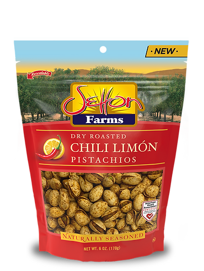 Wholesale Setton Farms Chili Limon Seasoned In-Shell Pistachios 5 oz Bag- Bulk