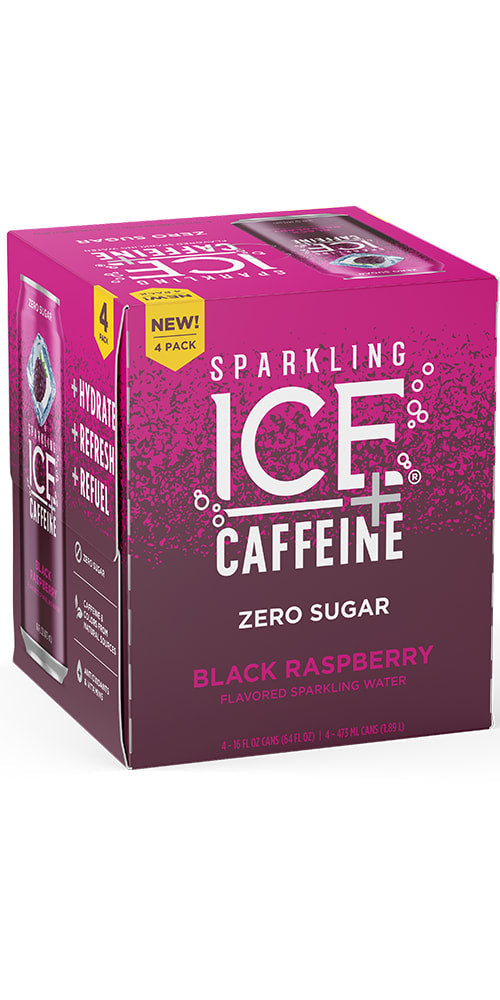 Sparkling Ice 6/4Pk 16Oz Caffeine Black Raspberry