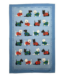 Wholesale Scottie & Westie Tea Towel- Bulk