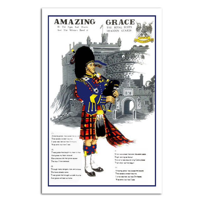 Wholesale Amazing Grace Shopping Piper Tea Towel- Bulk