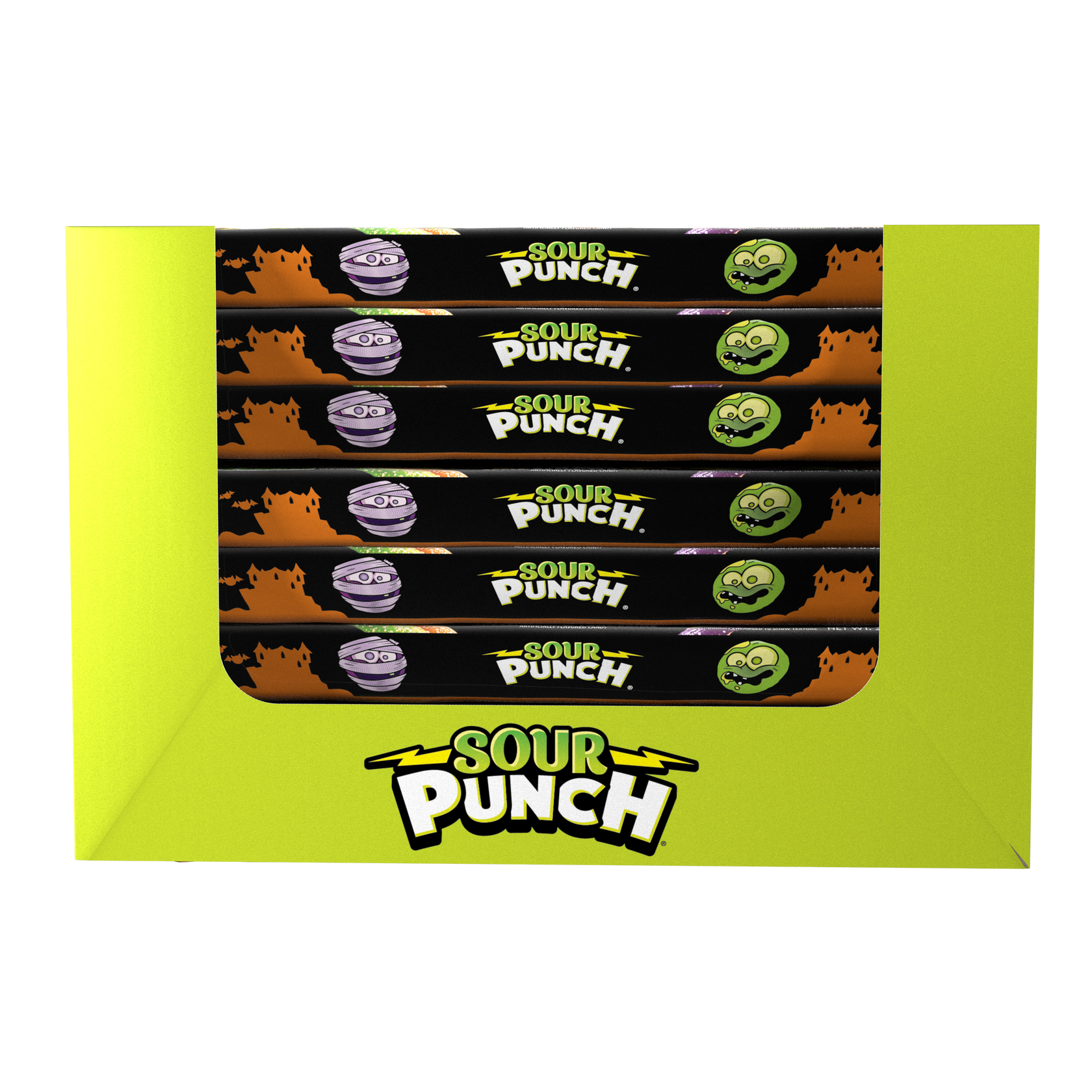 Wholesale Sour Punch Spooky Straws 3.2oz Trays Bulk