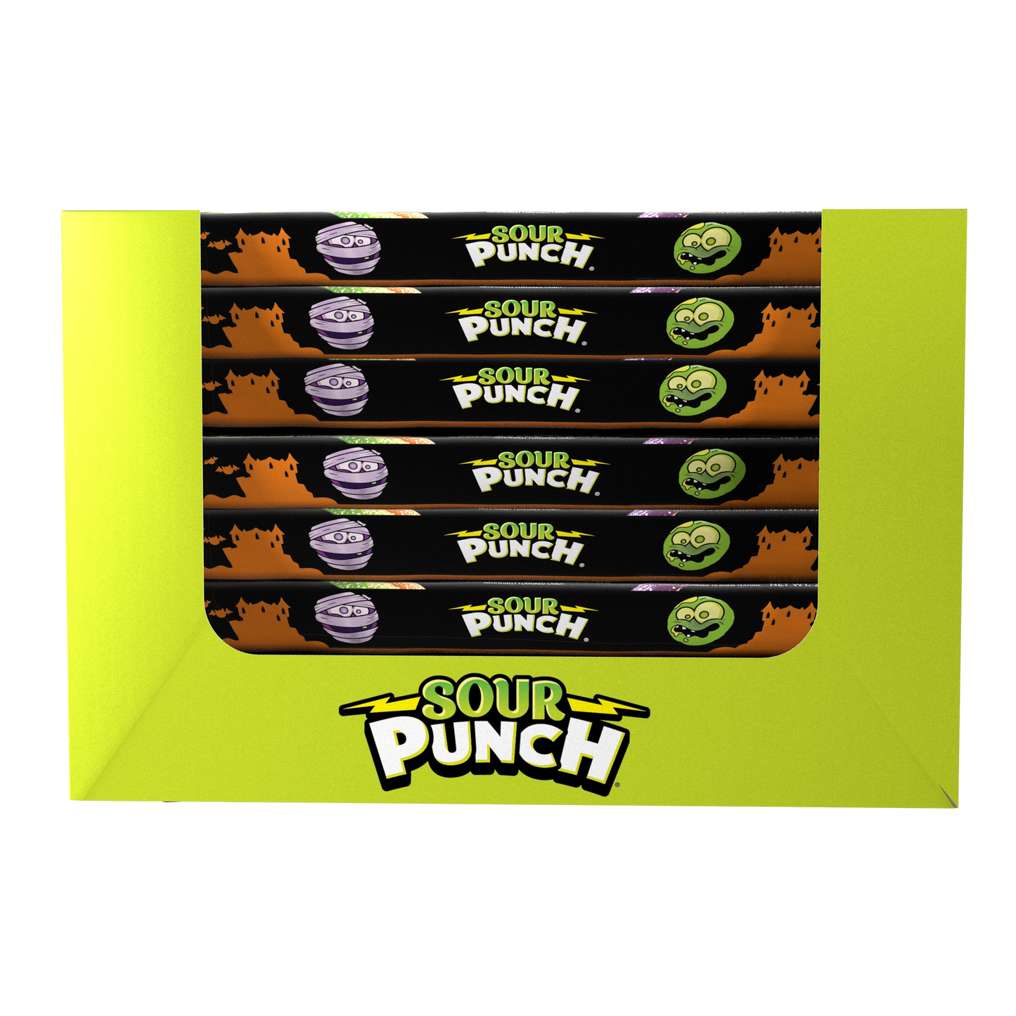 Wholesale Sour Punch Spooky Straws 3.2Oz Trays- Bulk