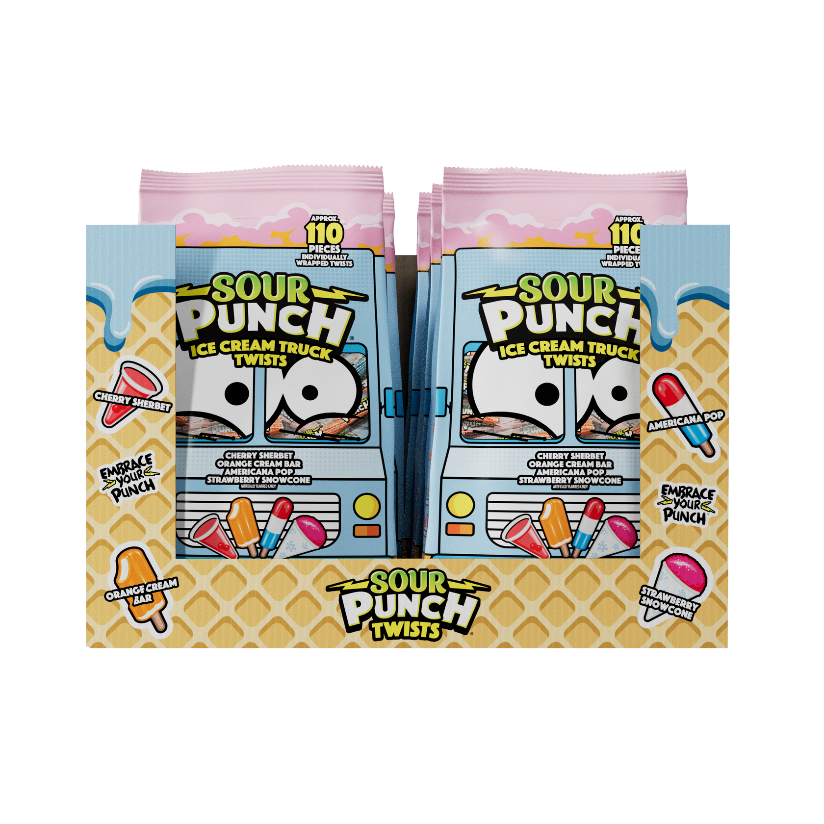Sour Punch Ice Cream Truck 3" Twists 24.5oz