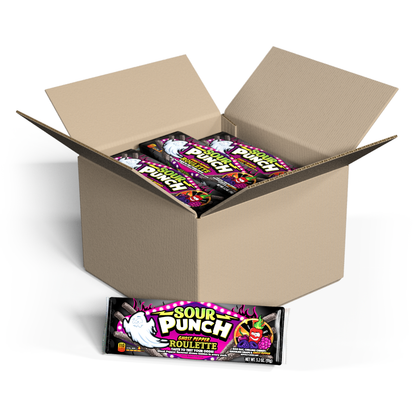 Wholesale Sour Punch Ghost Pepper Roulette Straws 3.2Oz Trays- Bulk