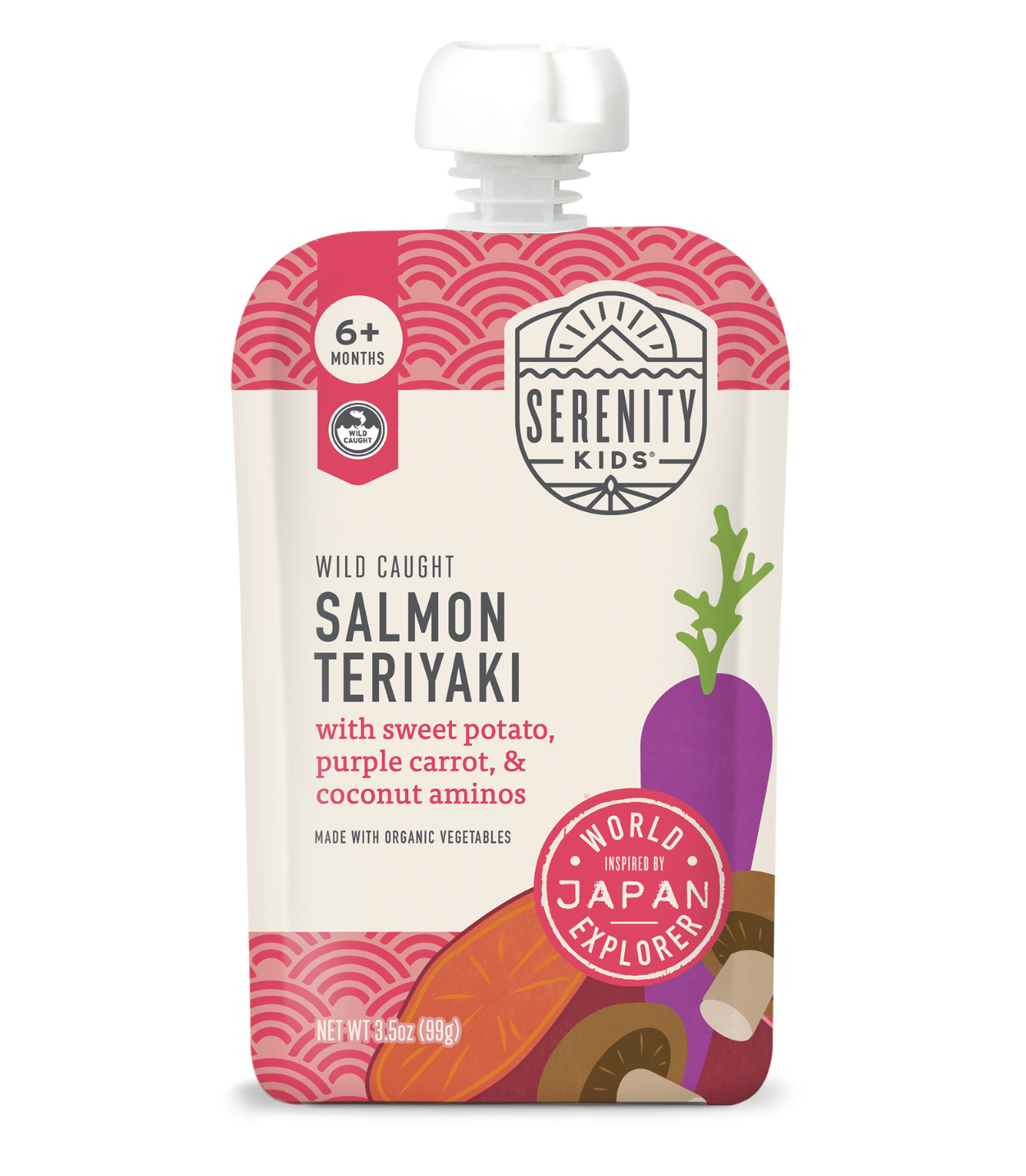 Wholesale Serenity Kids Food Baby Salmon Teriyaki 3.5oz- Bulk