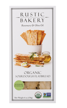 Wholesale Rustic Bakery Rosemary & Oilve Flatbread 6 oz- Bulk