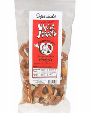 Wholesale Uncle Jerry's Special Pretzels 7 oz-12ct Case Bulk