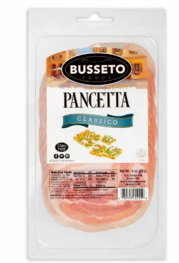 Busseto Classic Sliced Pancetta 3oz 12ct