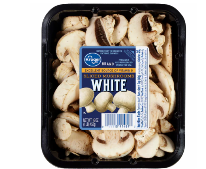 Wholesale Kroger Sliced White Mushrooms 16oz 3ct-3ct Bulk