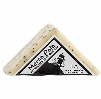 Wholesale Beechers Marco Polo Chesse 6.66oz Wedge-24ct Case Bulk