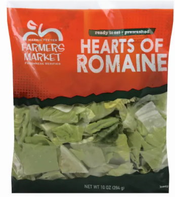 Wholesale Harris Teeter Hearts Of Romaine Lettuce 10oz Bag- Bulk