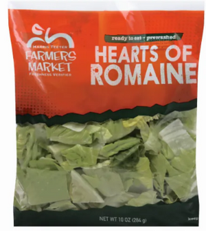 Wholesale Harris Teeter Hearts Of Romaine Lettuce 10oz Bag-32ct case Bulk