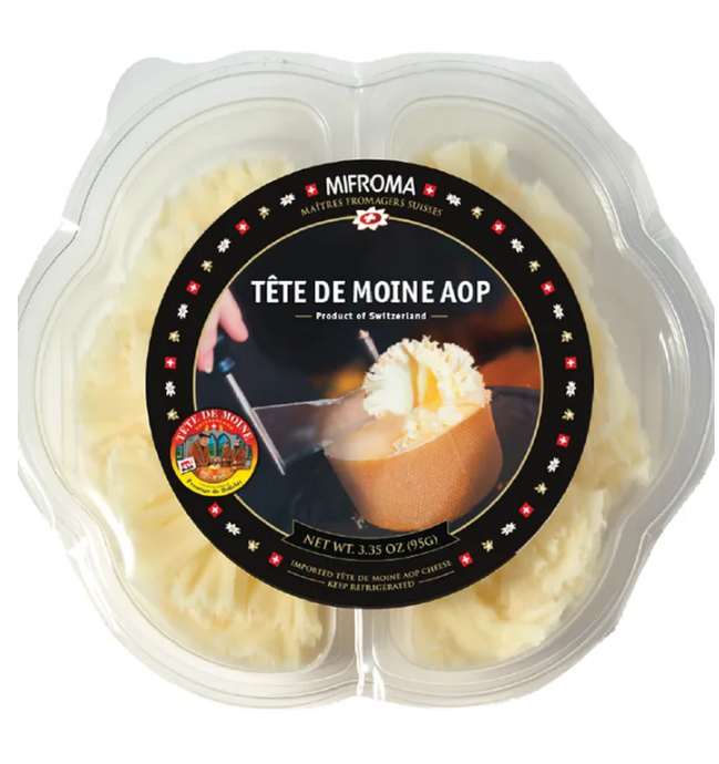 Wholesale Mifroma Tete de Moine Rosettes 3.35 Oz Wheel-7ct Case Bulk