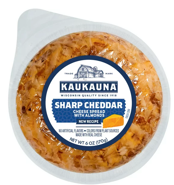 Wholesale Kaukauna Sharp Cheddar Colored (Bulk) 16 Oz Wheel-2ct Case Bulk