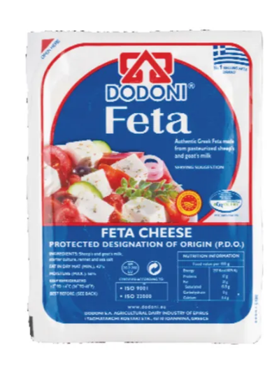 Dodoni Greek Feta Cheese 7oz Wedge