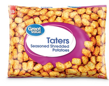 Wholesale Great Value Taters Seasoned Shredded Potatoes 80oz Bag- Bulk