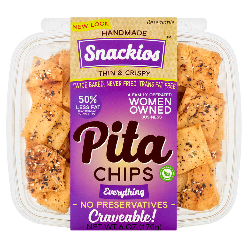 Wholesale Snackios Everything Pita Chips 6 oz- Bulk